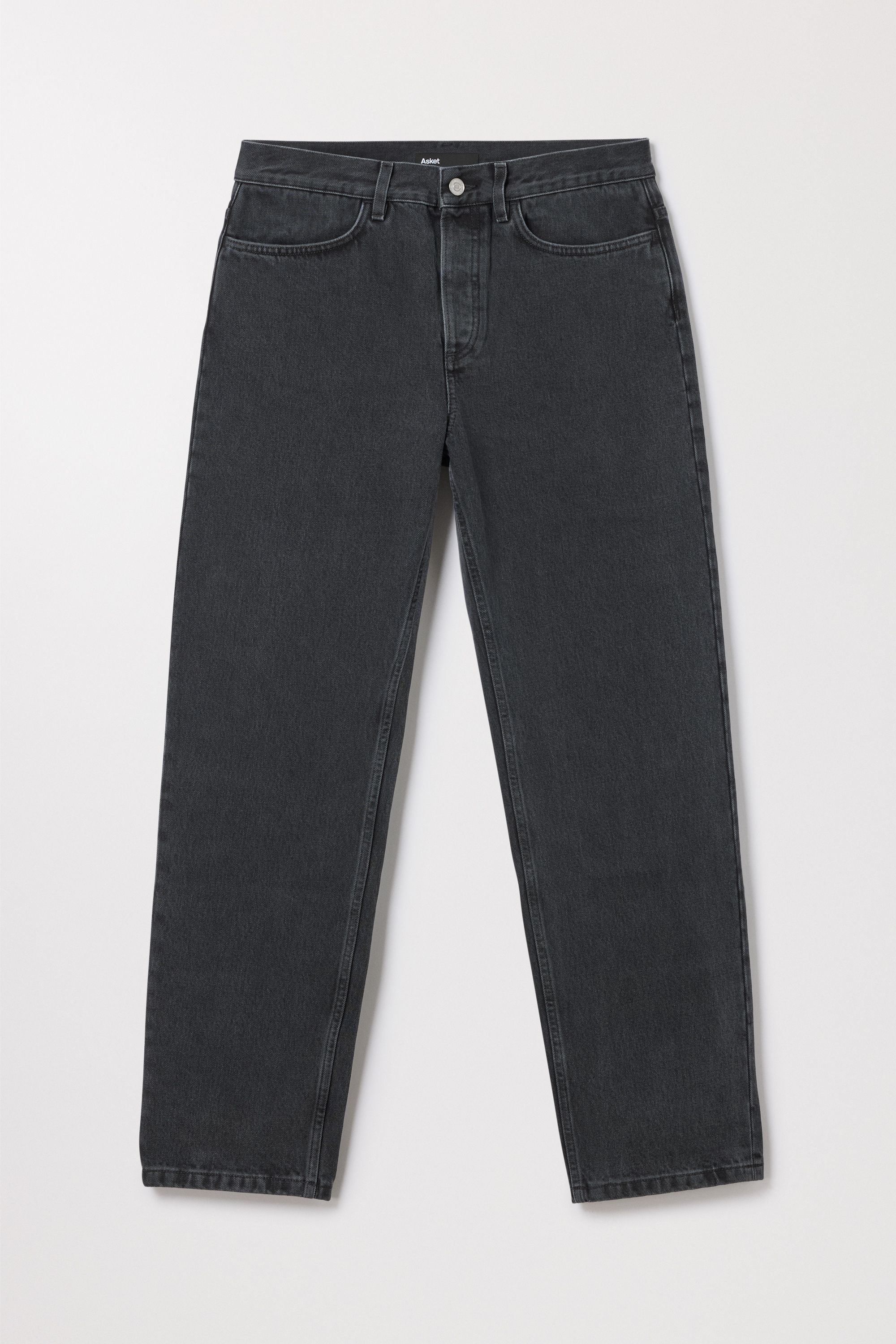 Grey Washed Loose Jeans | Organic Cotton Denim | Asket