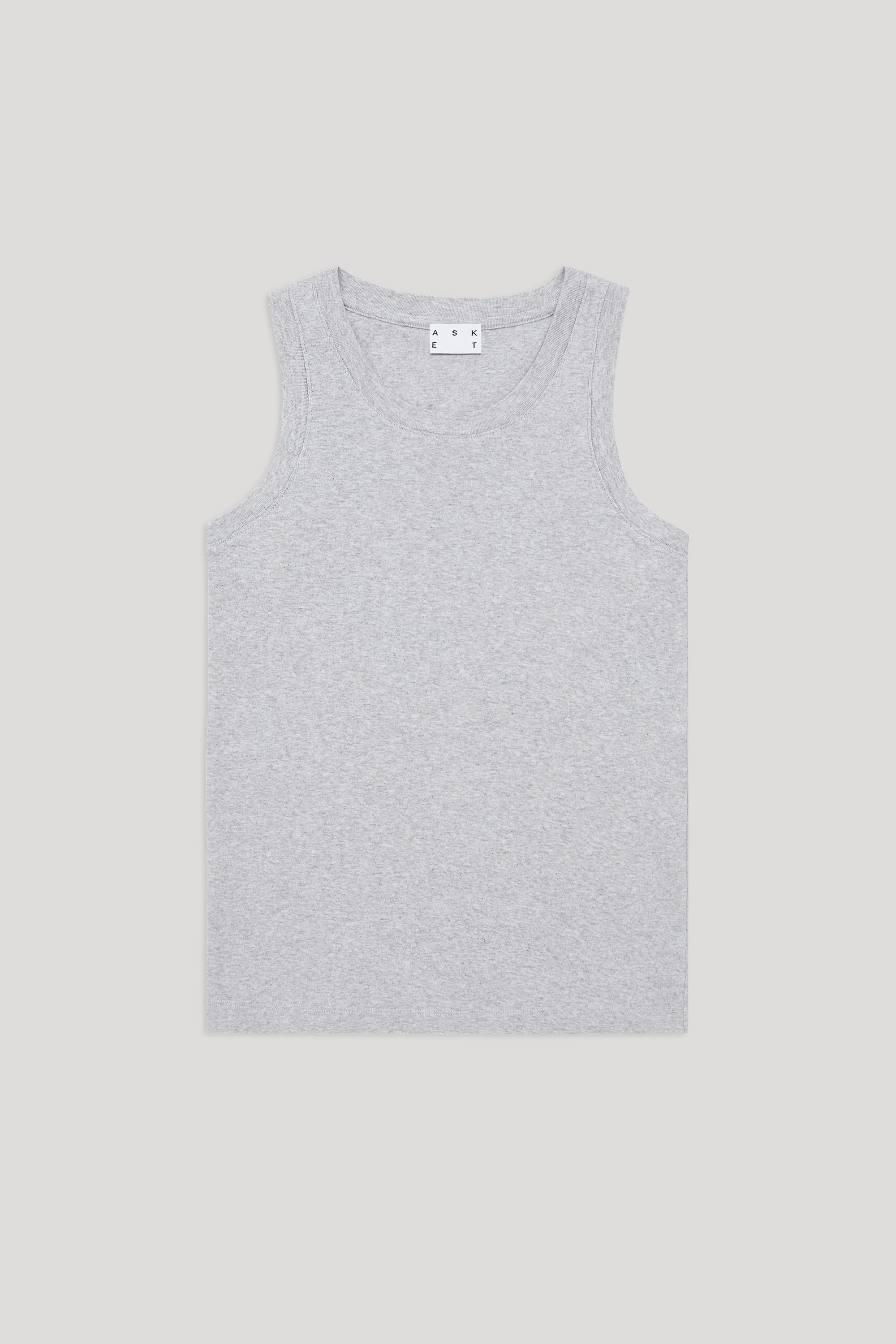 Grey Melange Tank Top | Organic Cotton | Archive | Asket