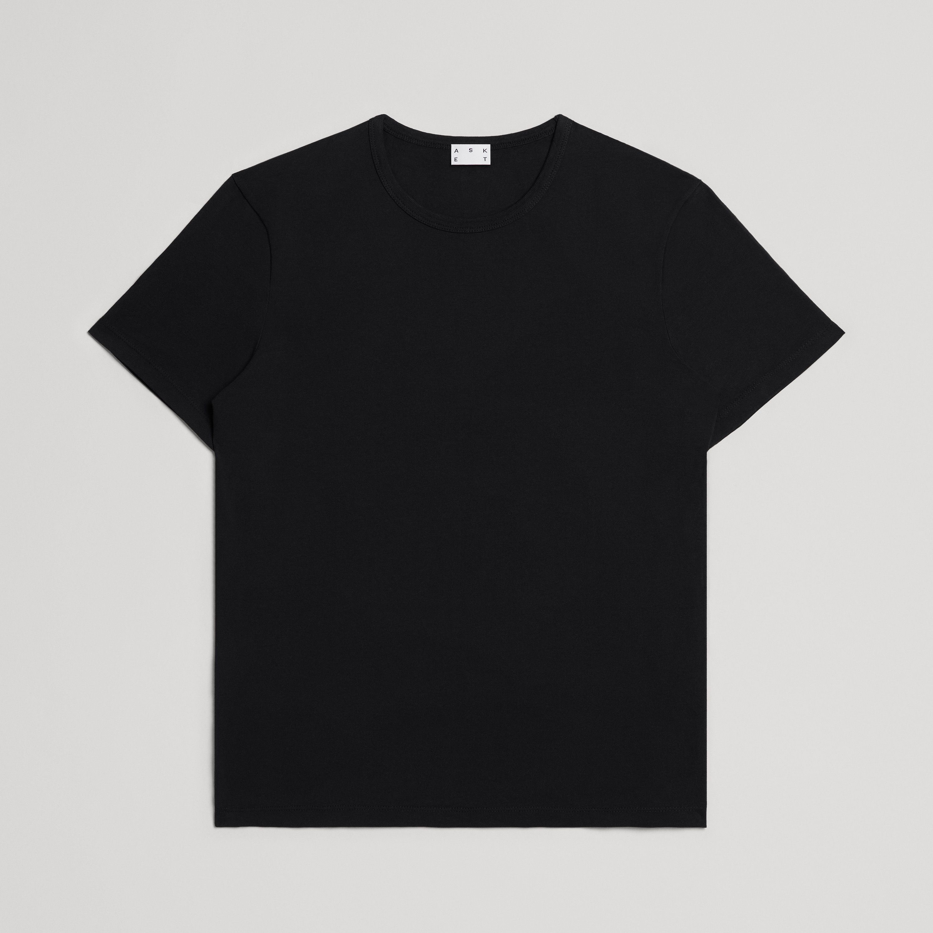 Black T-Shirt | Premium Heavyweight Cotton Crewneck | Asket