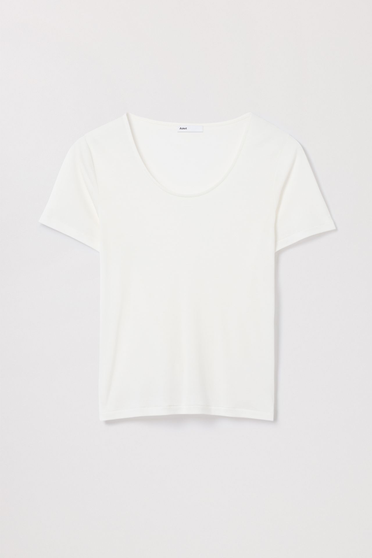 Asket  Scoop Neck Top Off White - Women