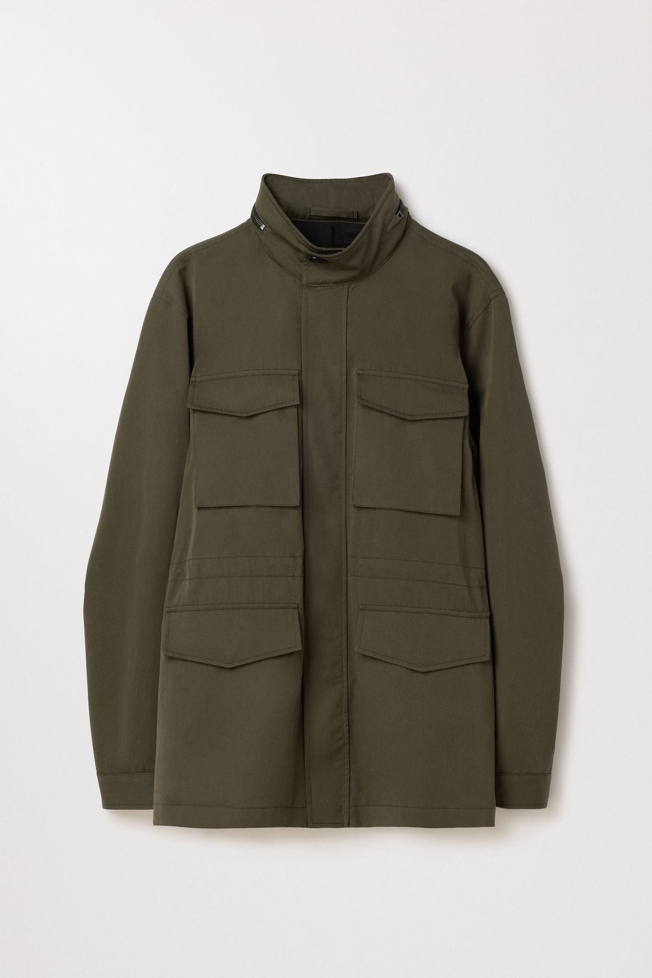 Asket Field Jacket Khaki Green - Men