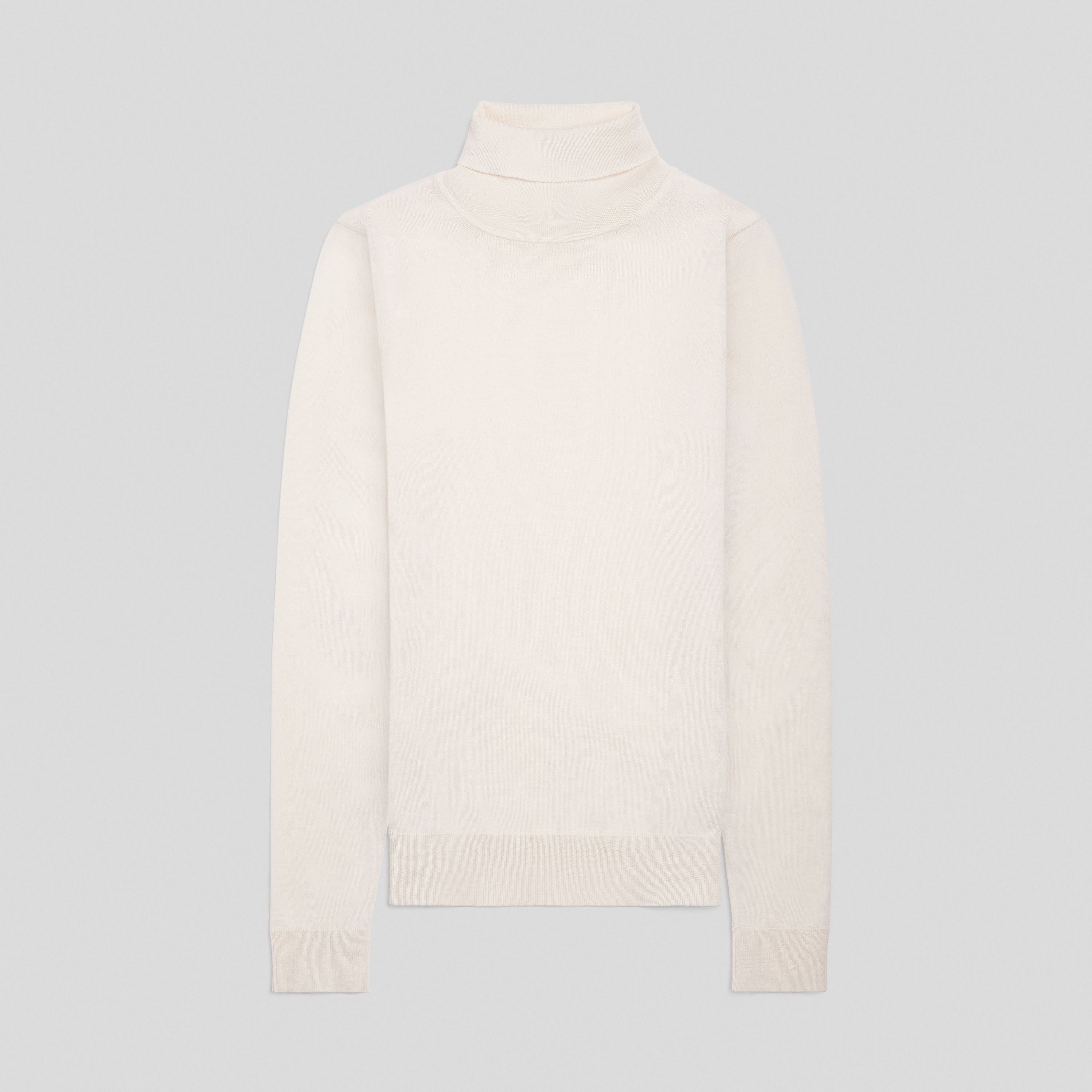 Off White Merino Turtleneck | 100% Traceable Merino | Asket Off White Merino Turtleneck | 100% Traceable Merino | Asket