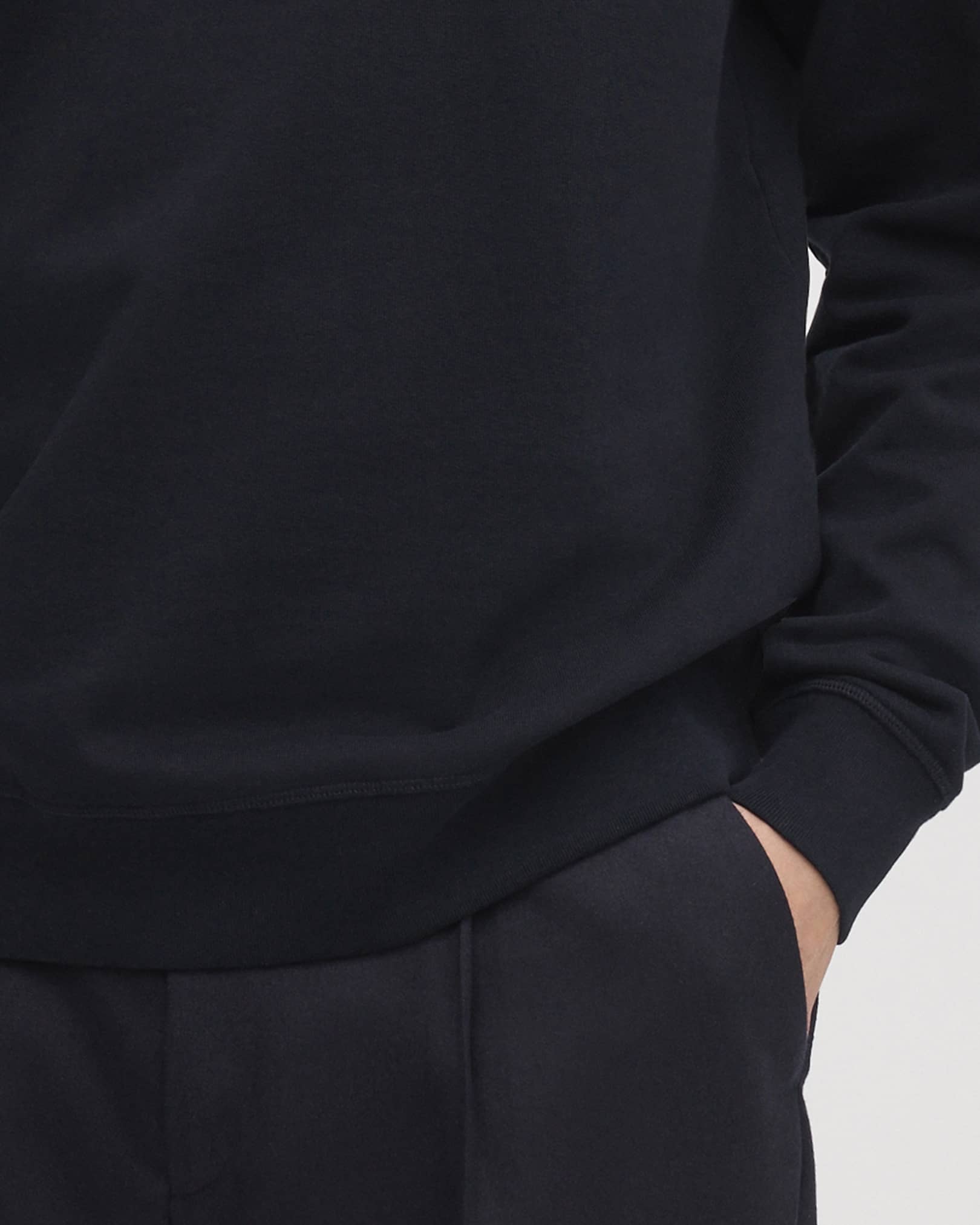 390gsm unbrushed loopback fleece