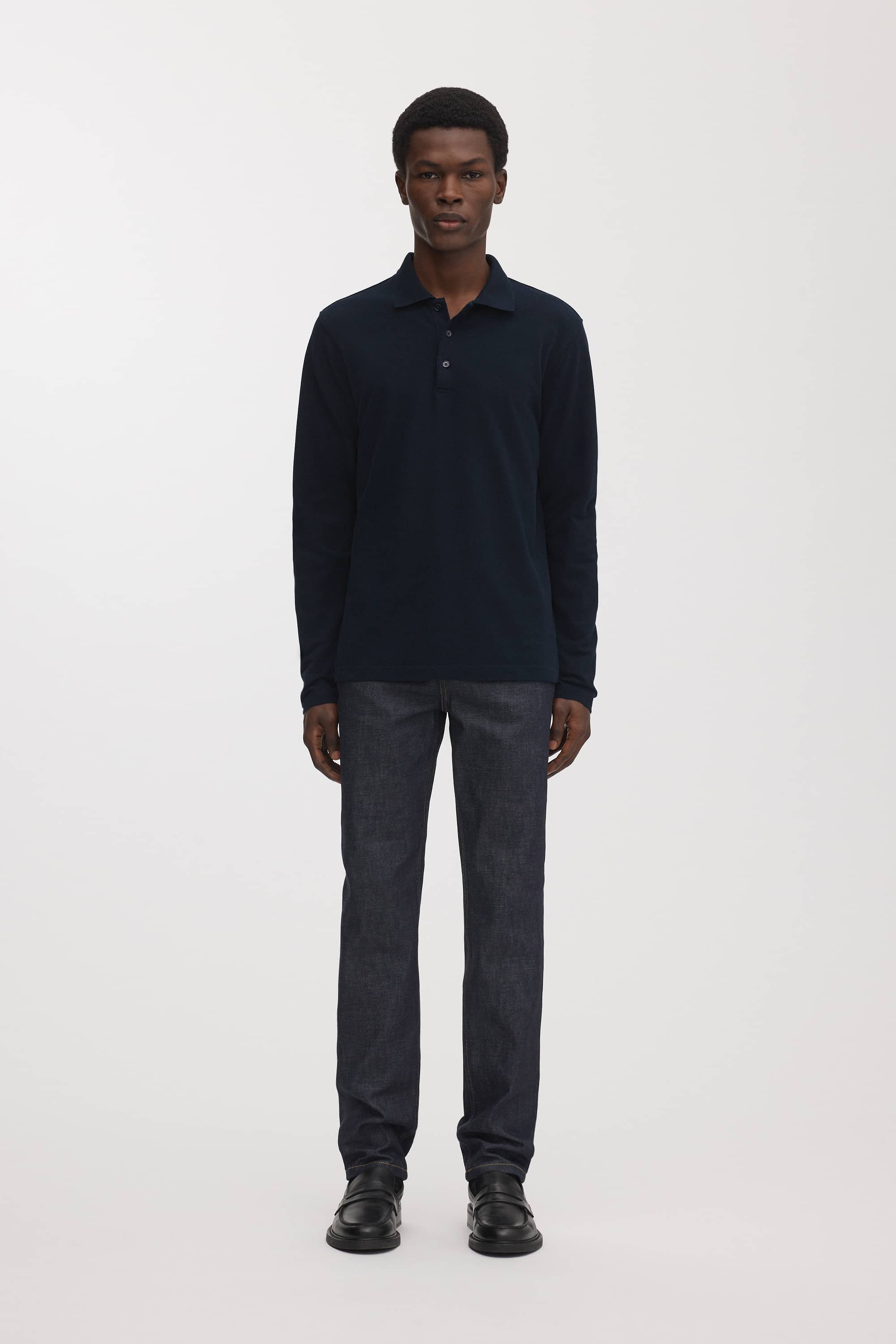 The Long Sleeve Pique Polo