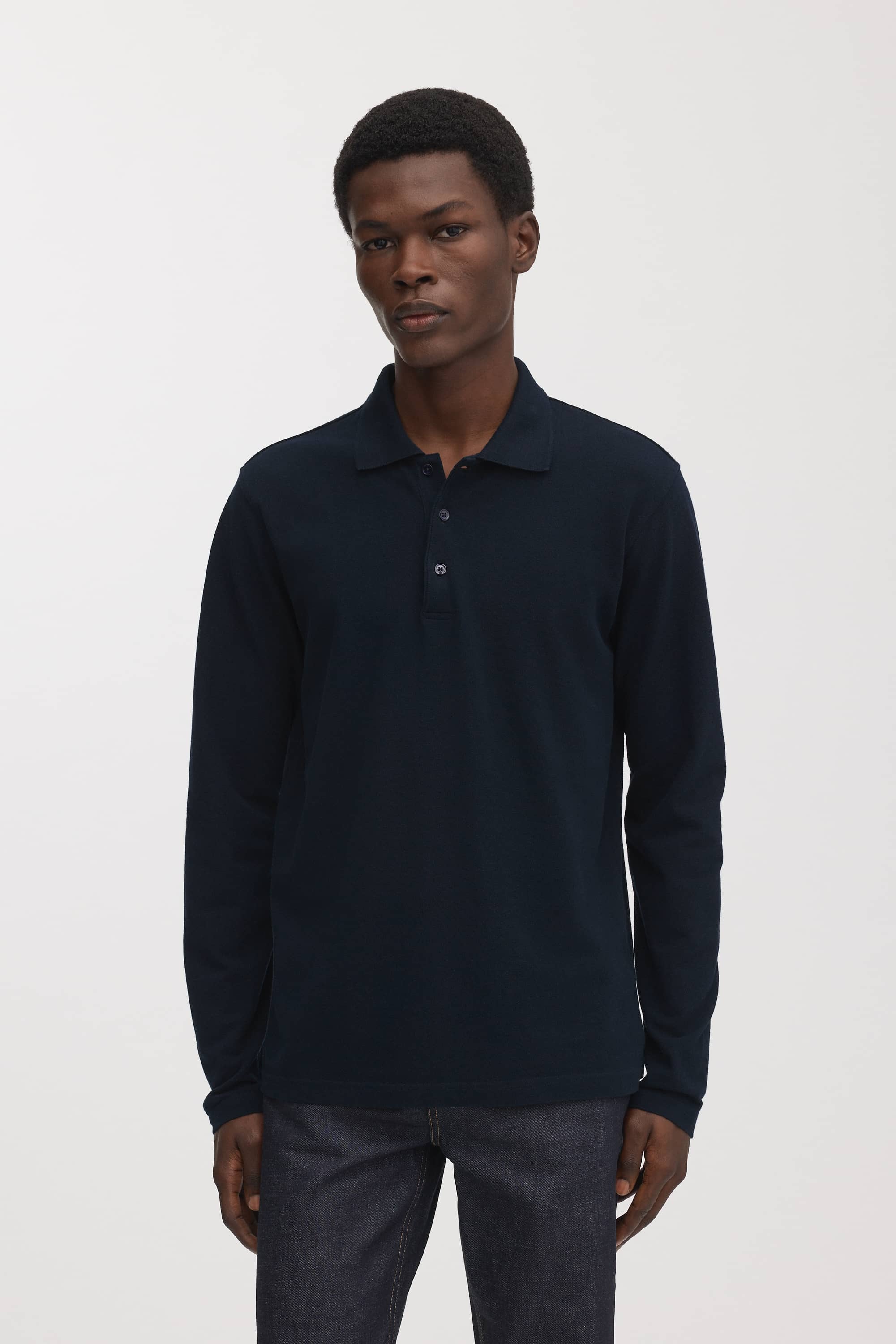 Image number 2 of The Long Sleeve Pique Polo