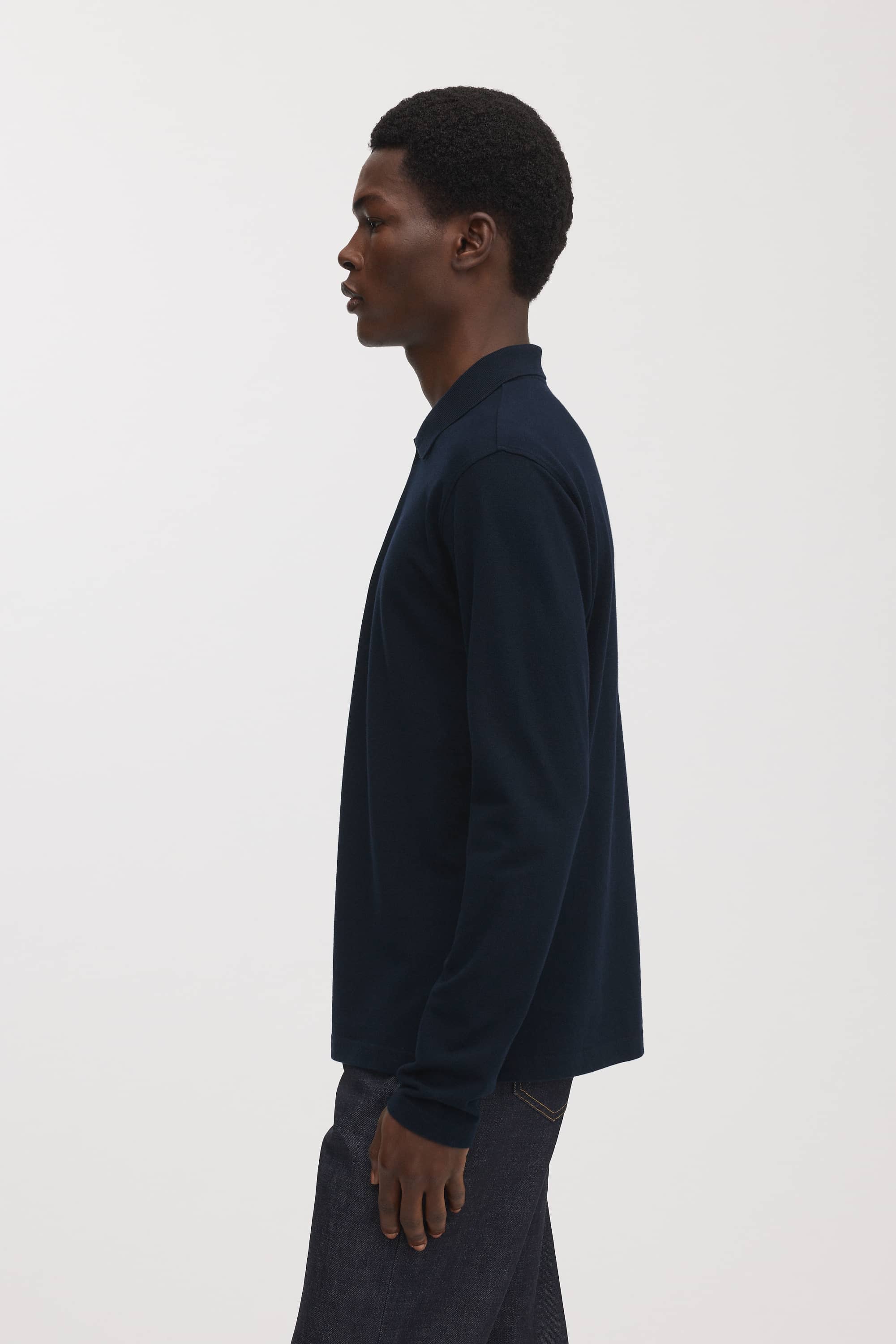 Image number 3 of The Long Sleeve Pique Polo