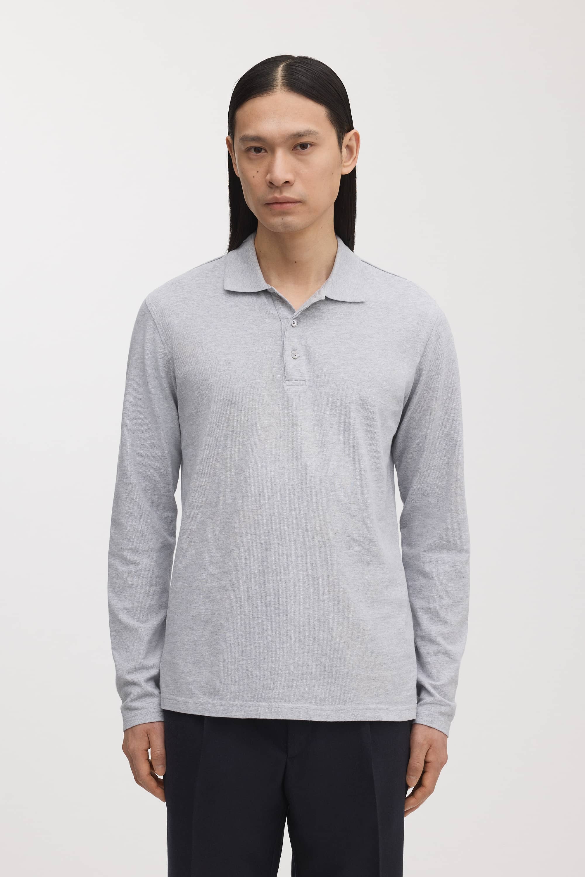 Image number 2 of The Long Sleeve Pique Polo