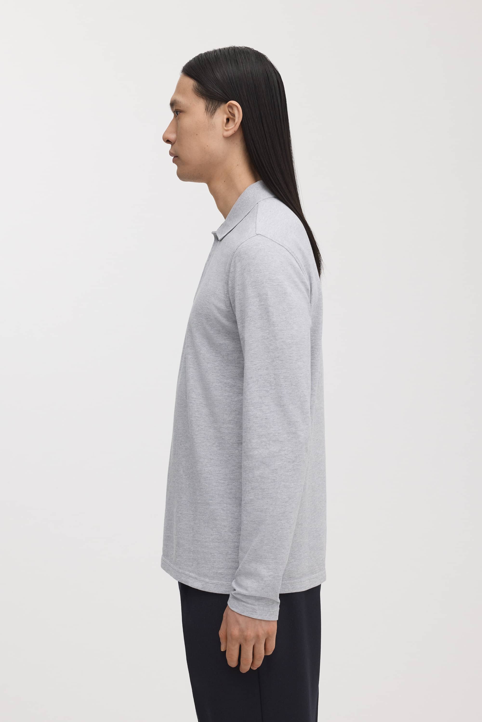 Image number 3 of The Long Sleeve Pique Polo