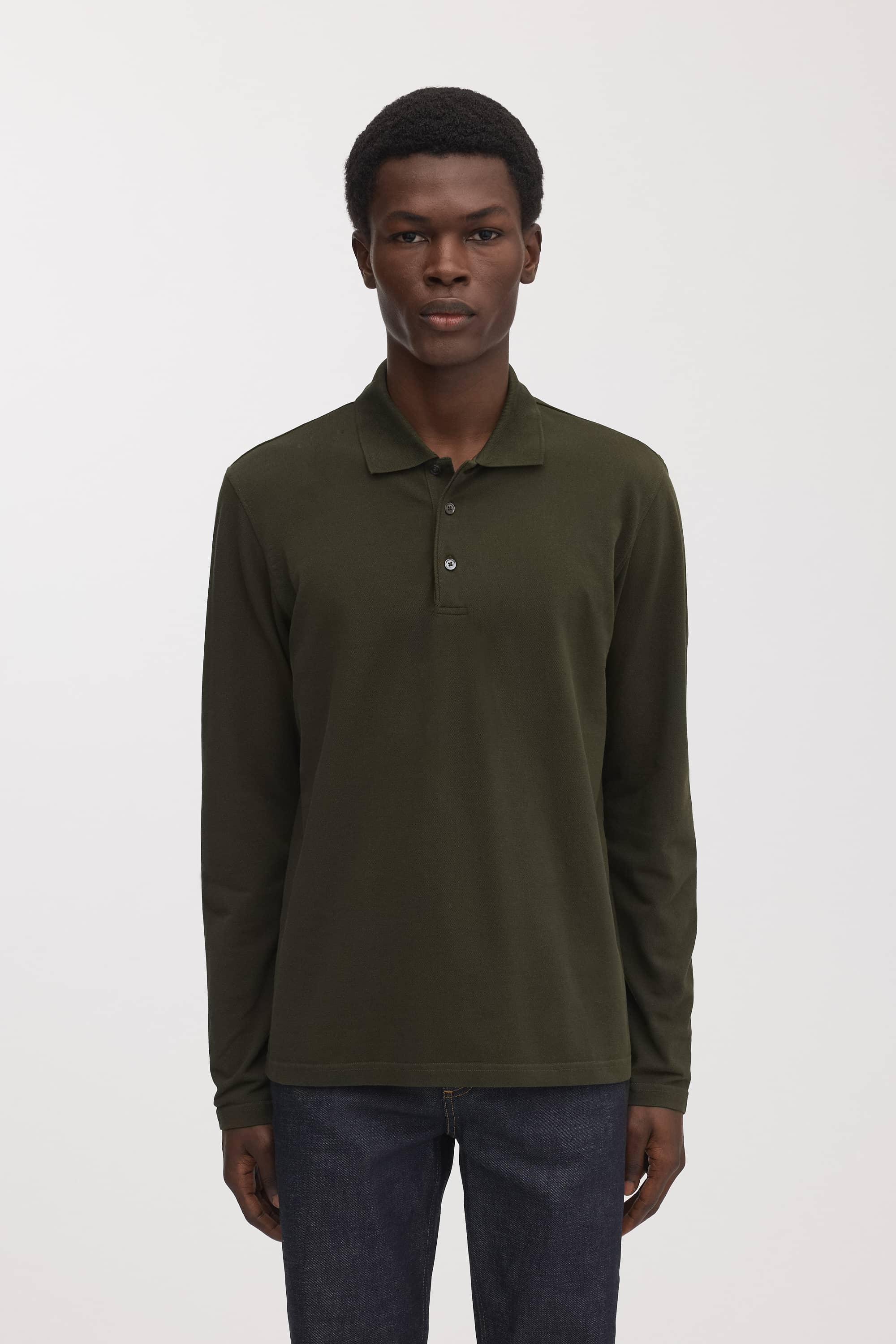 Image number 2 of The Long Sleeve Pique Polo