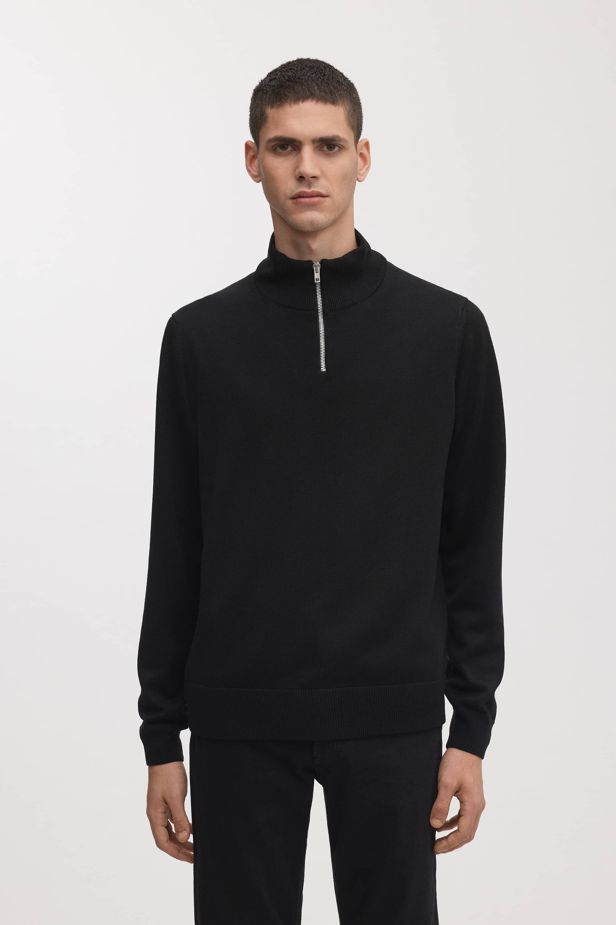 Image number 2 of The Merino Half Zip Sweater