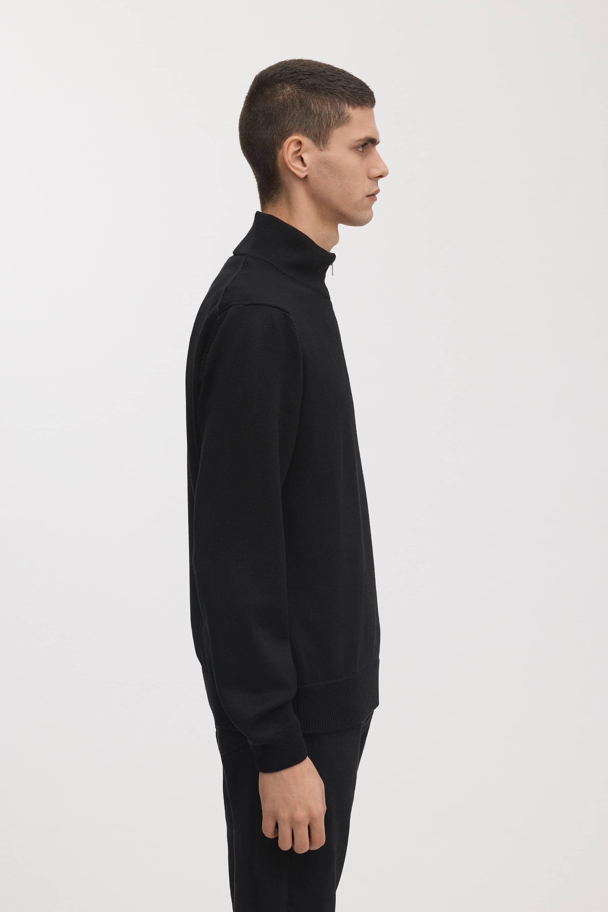Image number 3 of The Merino Half Zip Sweater