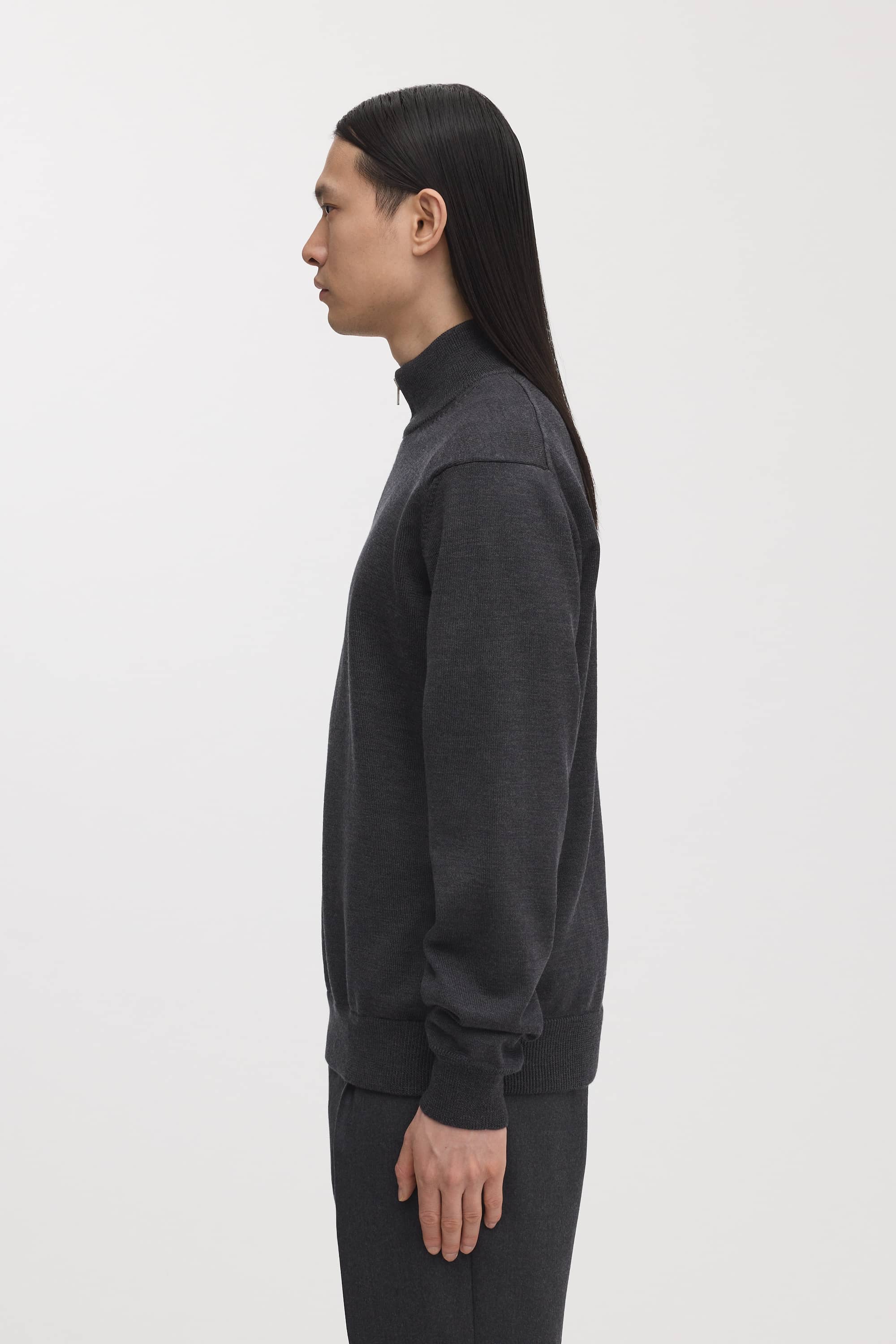 Image number 3 of The Merino Half Zip Sweater