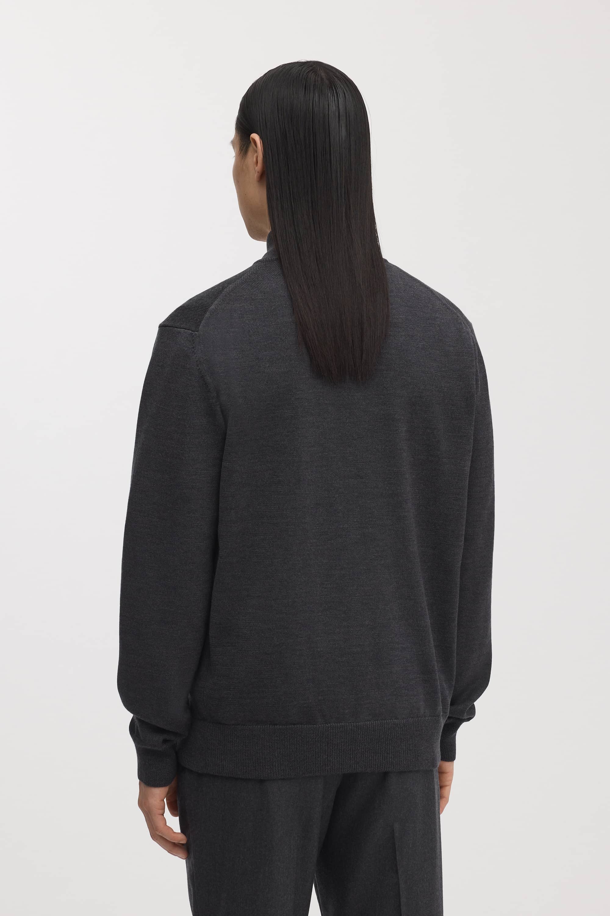 Image number 4 of The Merino Half Zip Sweater