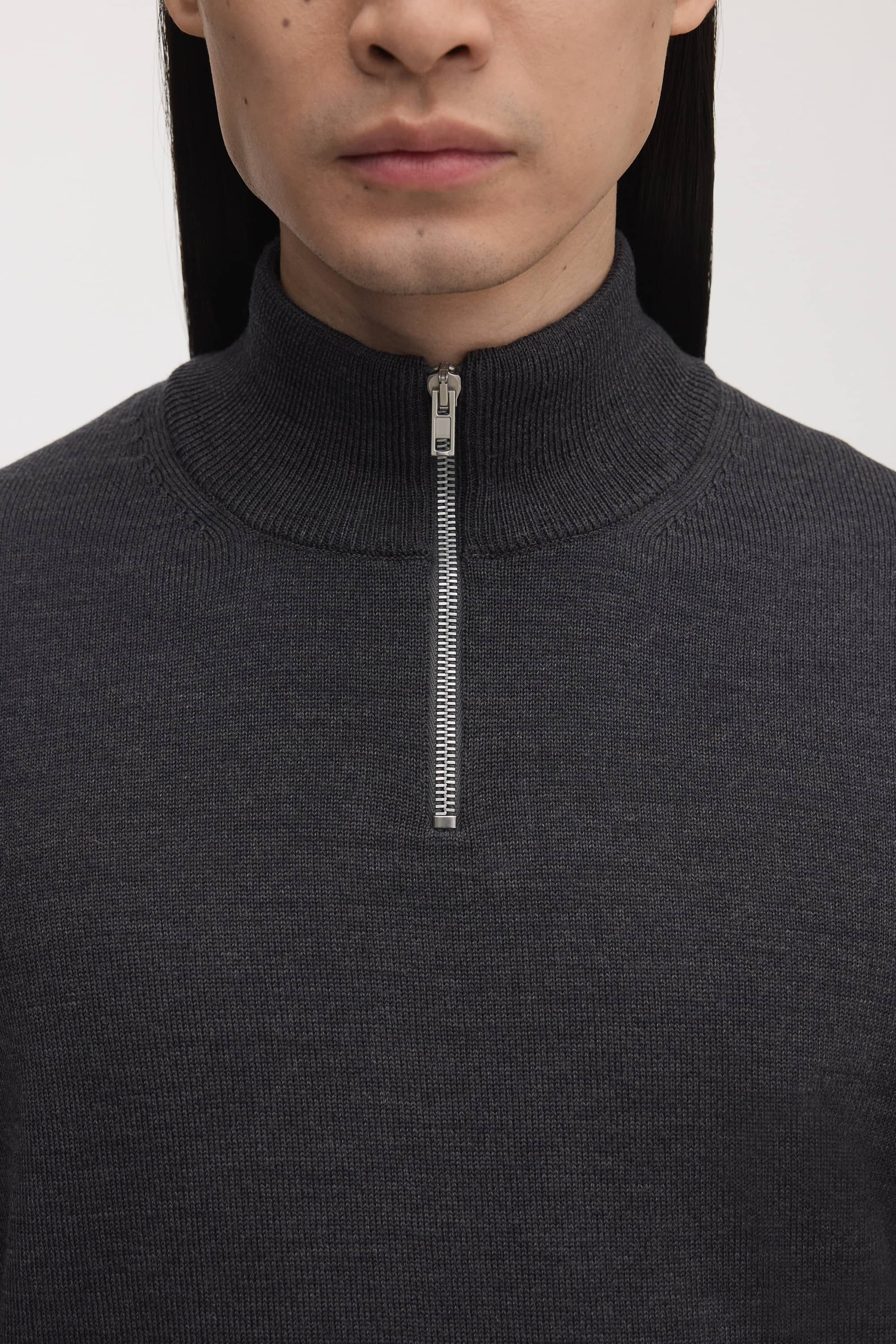 Image number 5 of The Merino Half Zip Sweater