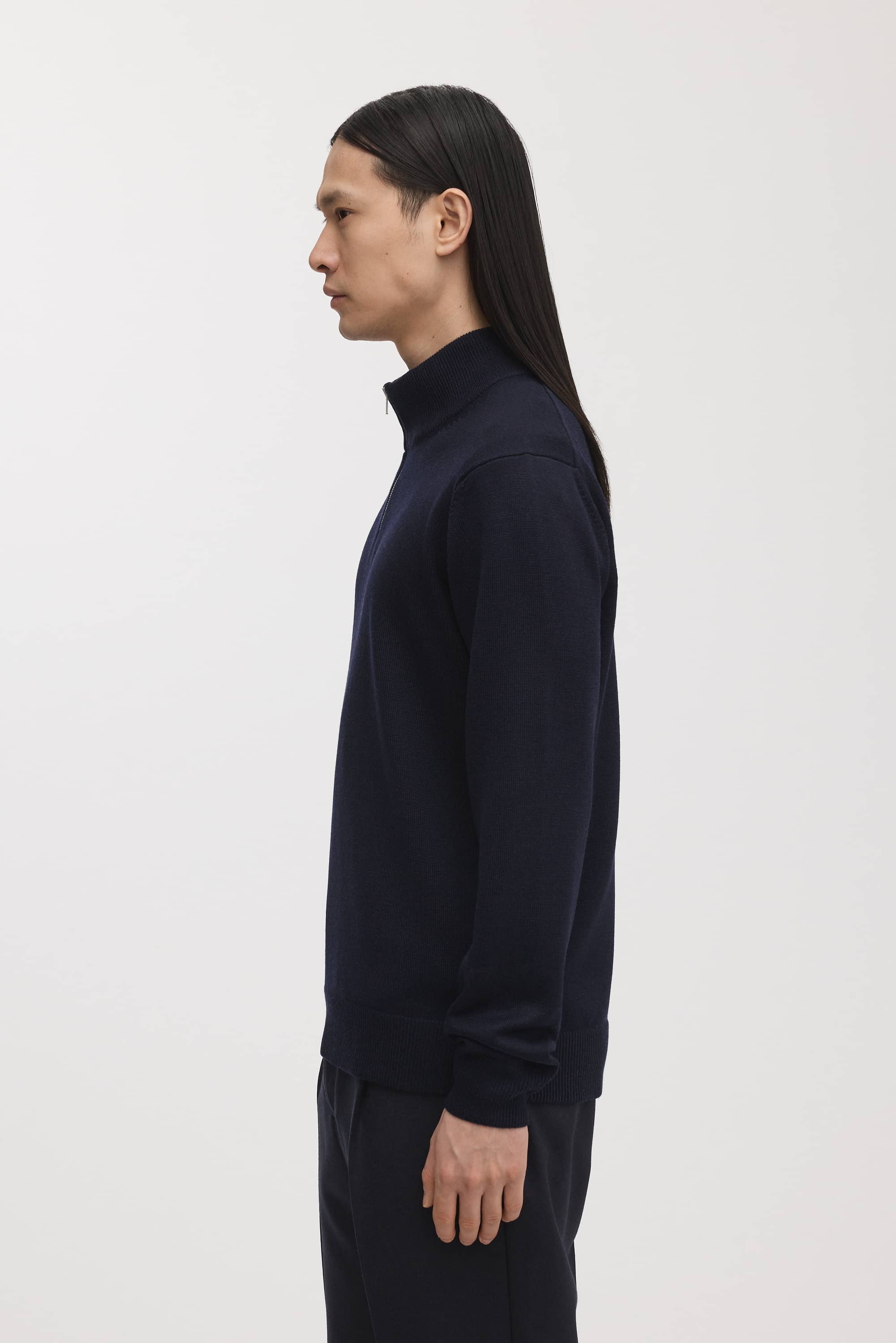Image number 3 of The Merino Half Zip Sweater