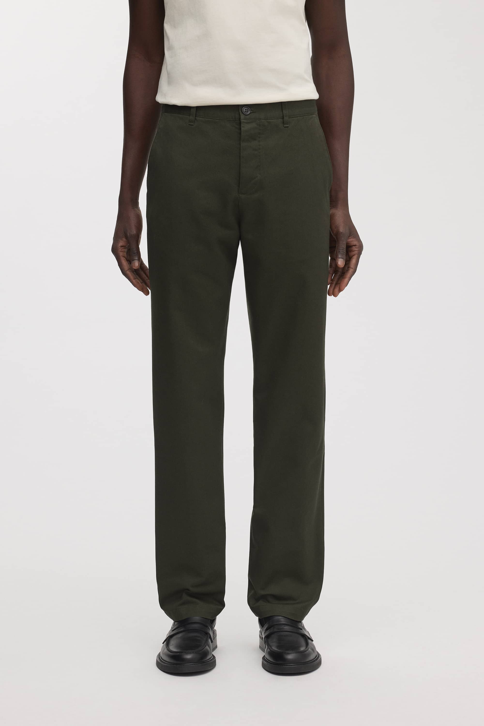 Dark Navy Loose Twill Chino | Straight Cut | Organic Cotton | Asket