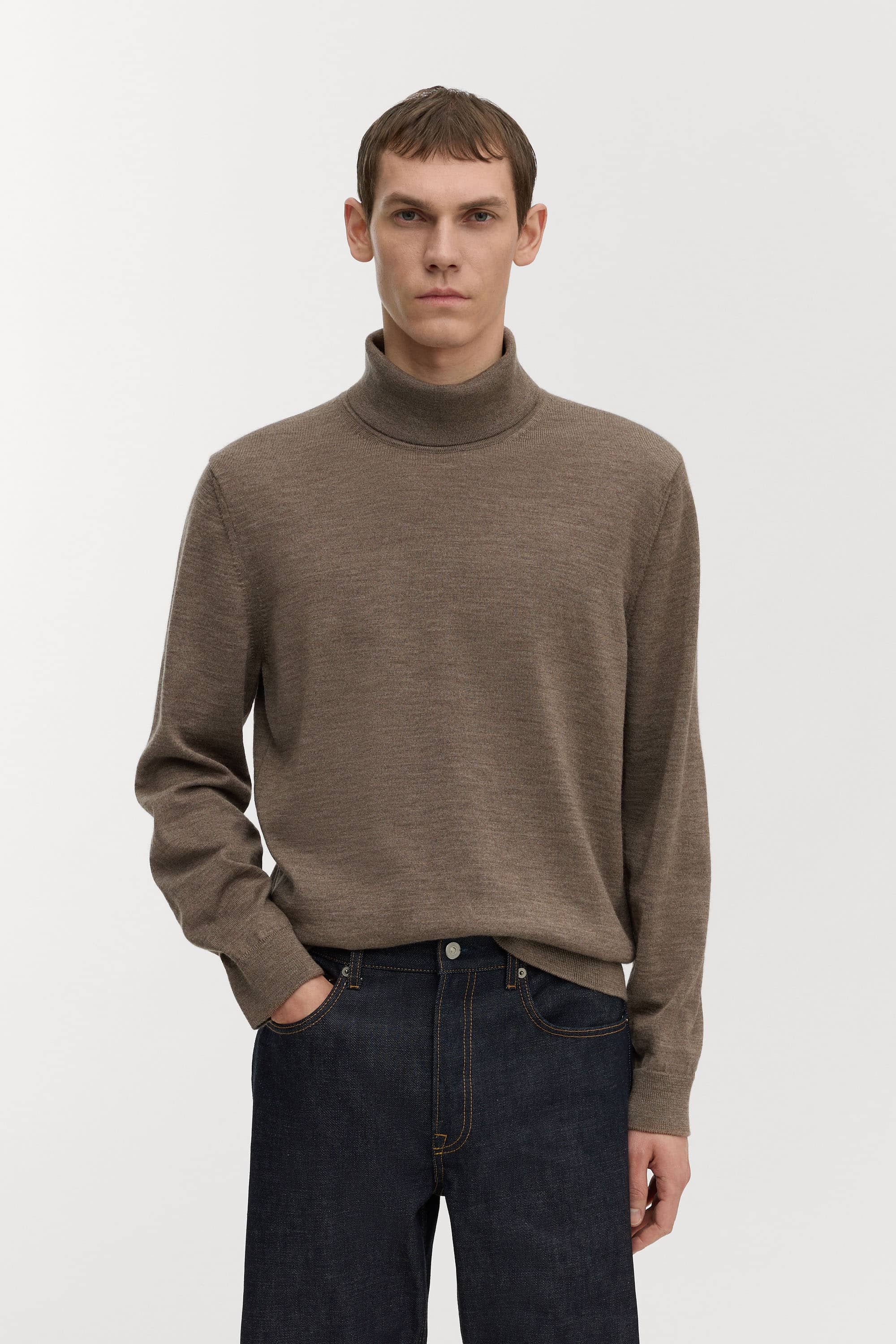Image number 2 of The Merino Roll Neck