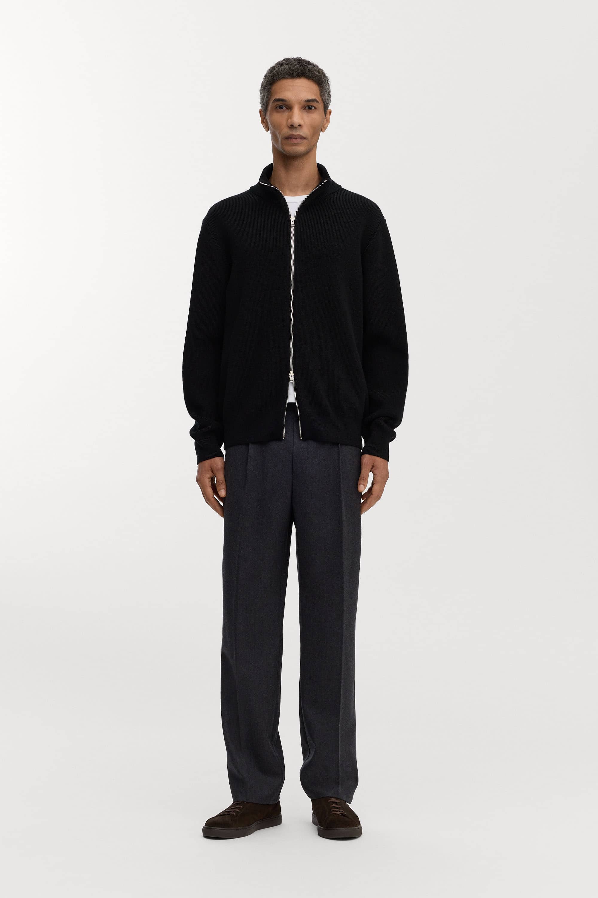 The Merino Zip Cardigan