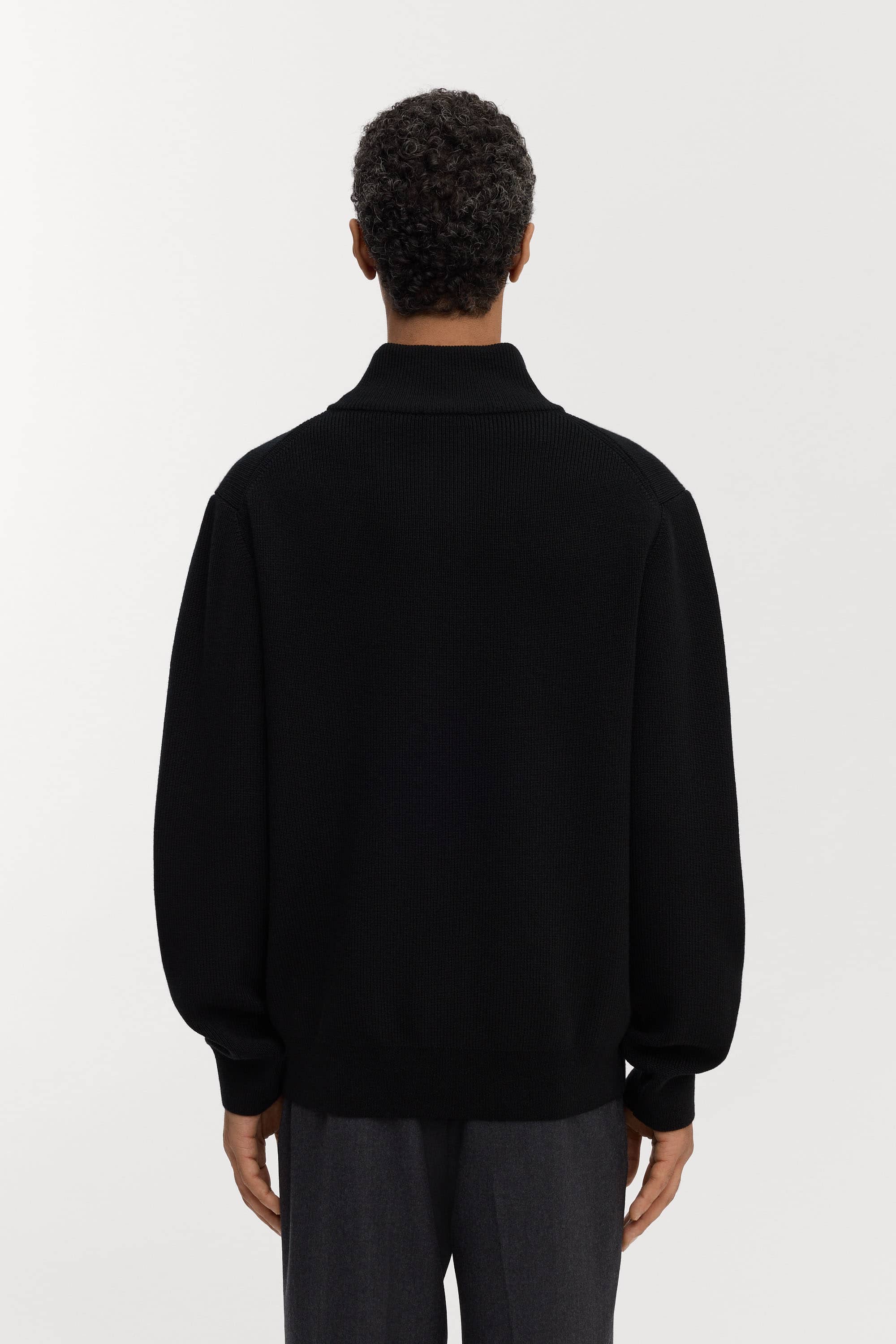Image number 4 of The Merino Zip Cardigan