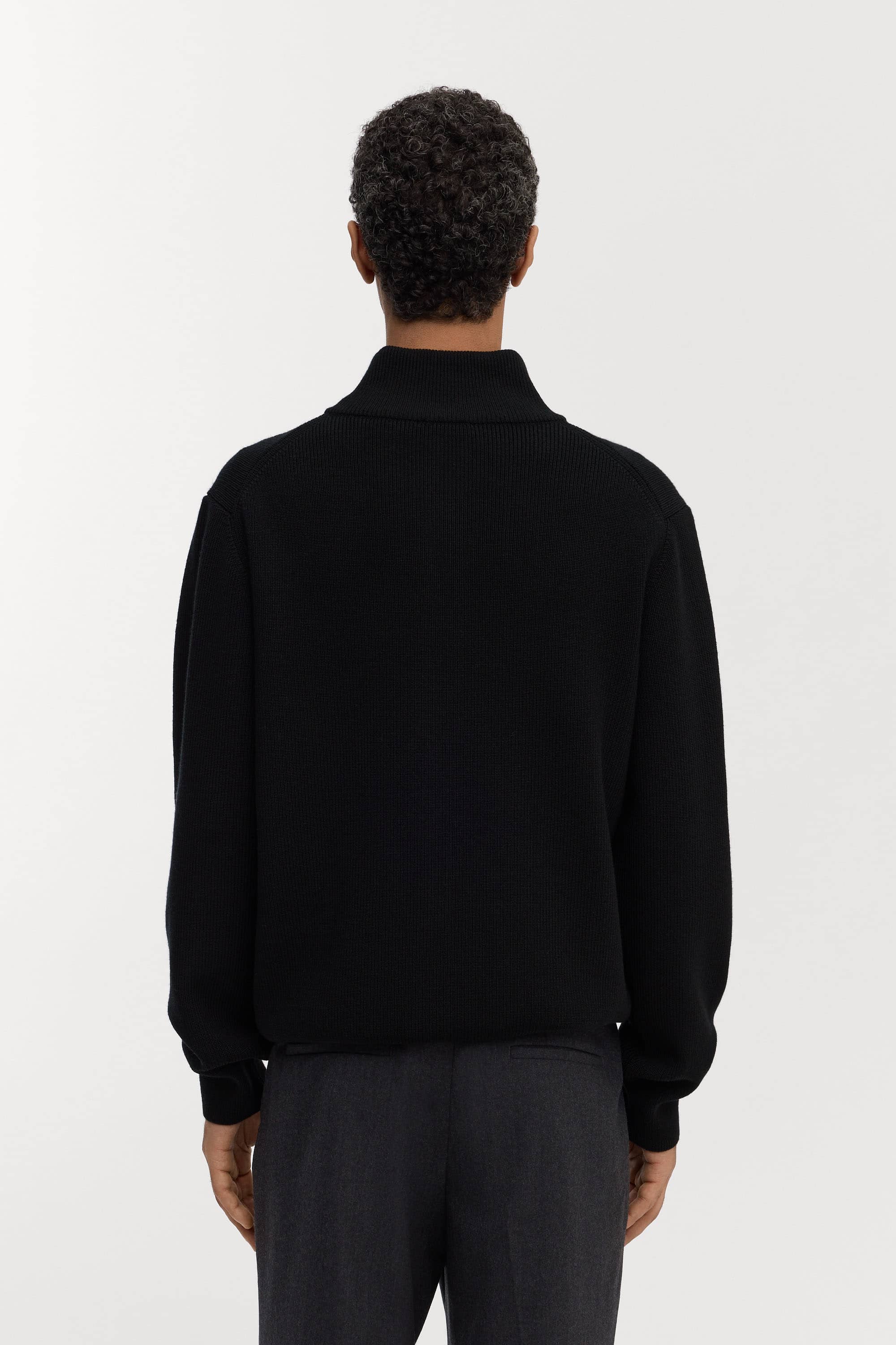 Image number 5 of The Merino Zip Cardigan
