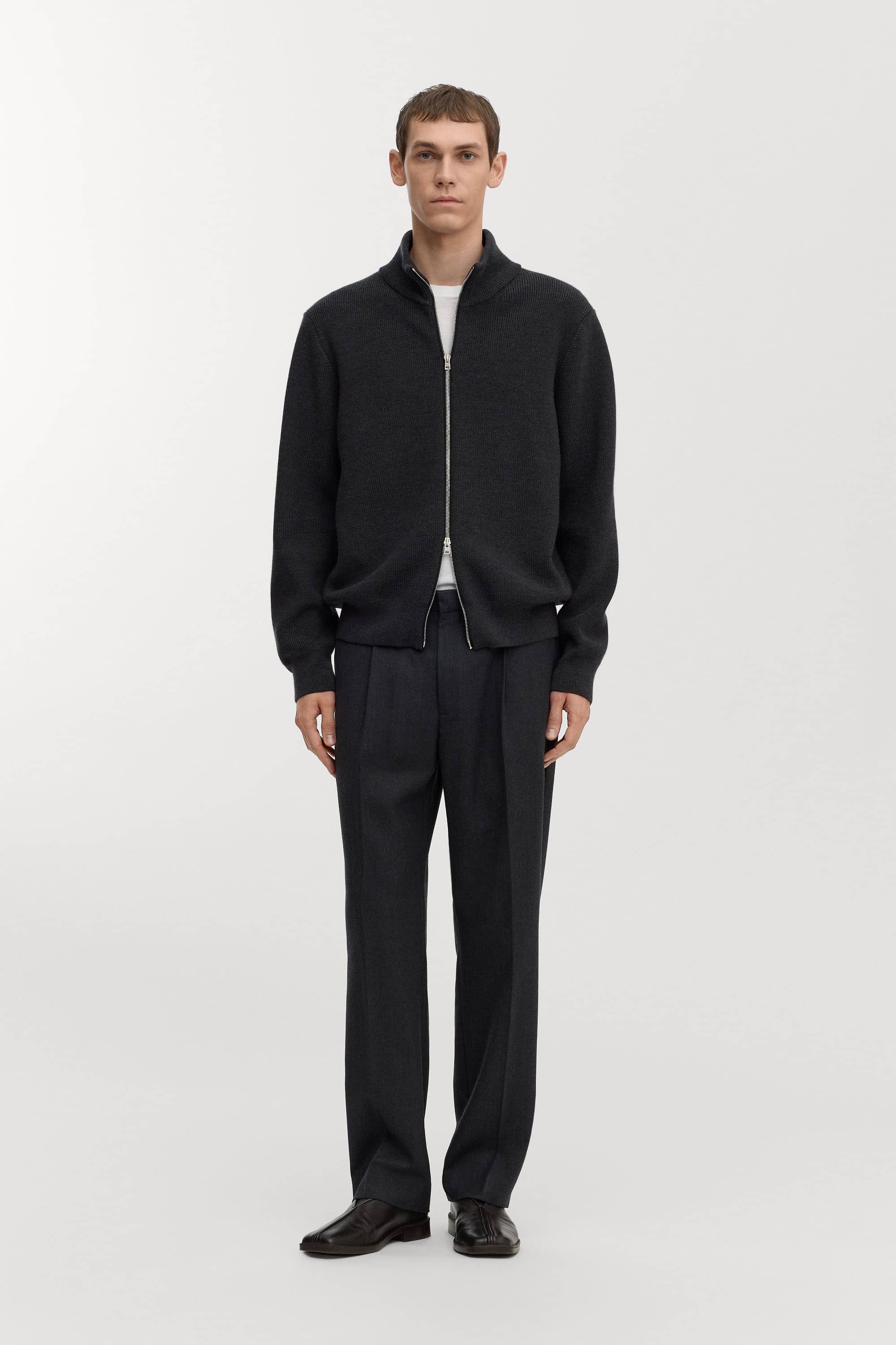 The Merino Zip Cardigan