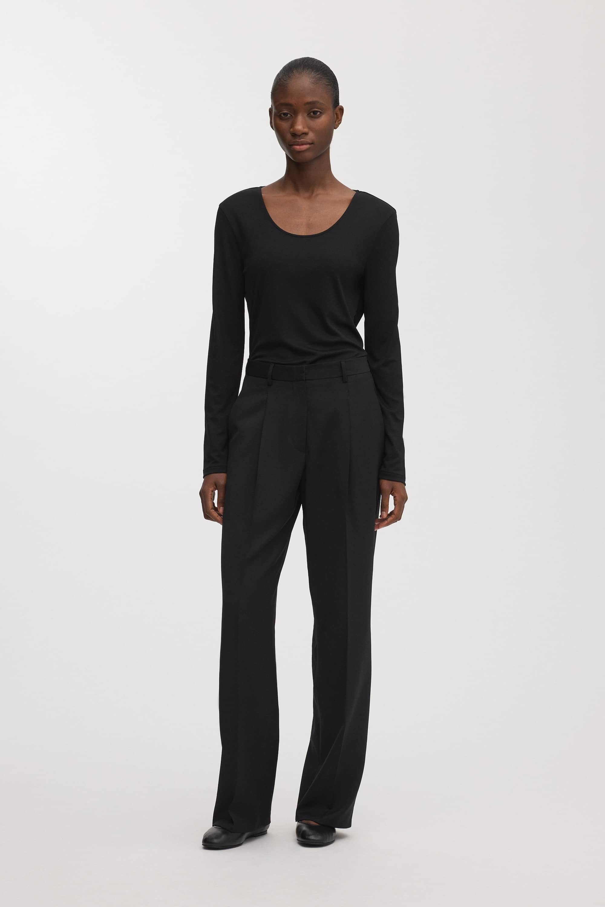 The Long Sleeve Scoop Neck Top