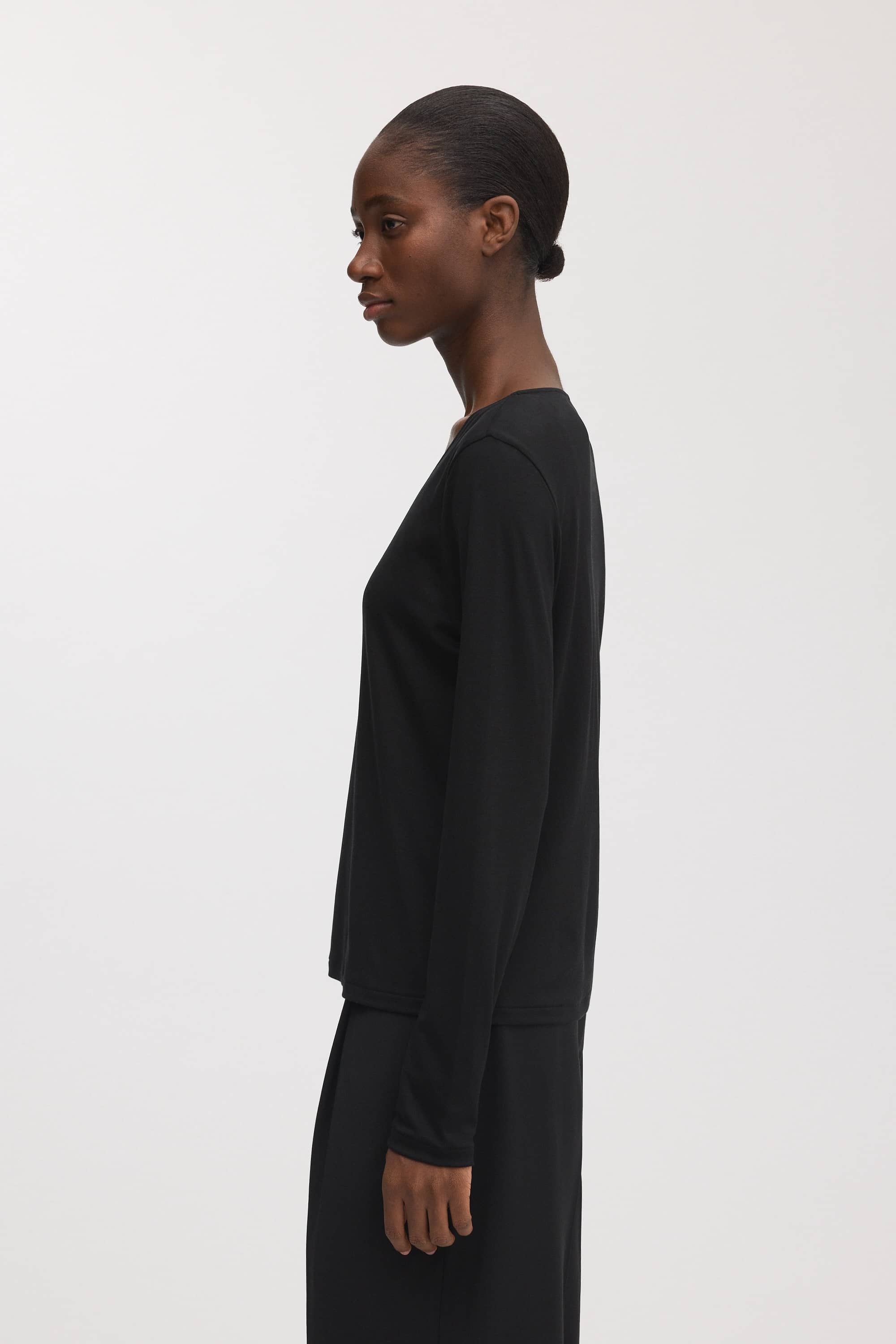 Image number 3 of The Long Sleeve Scoop Neck Top