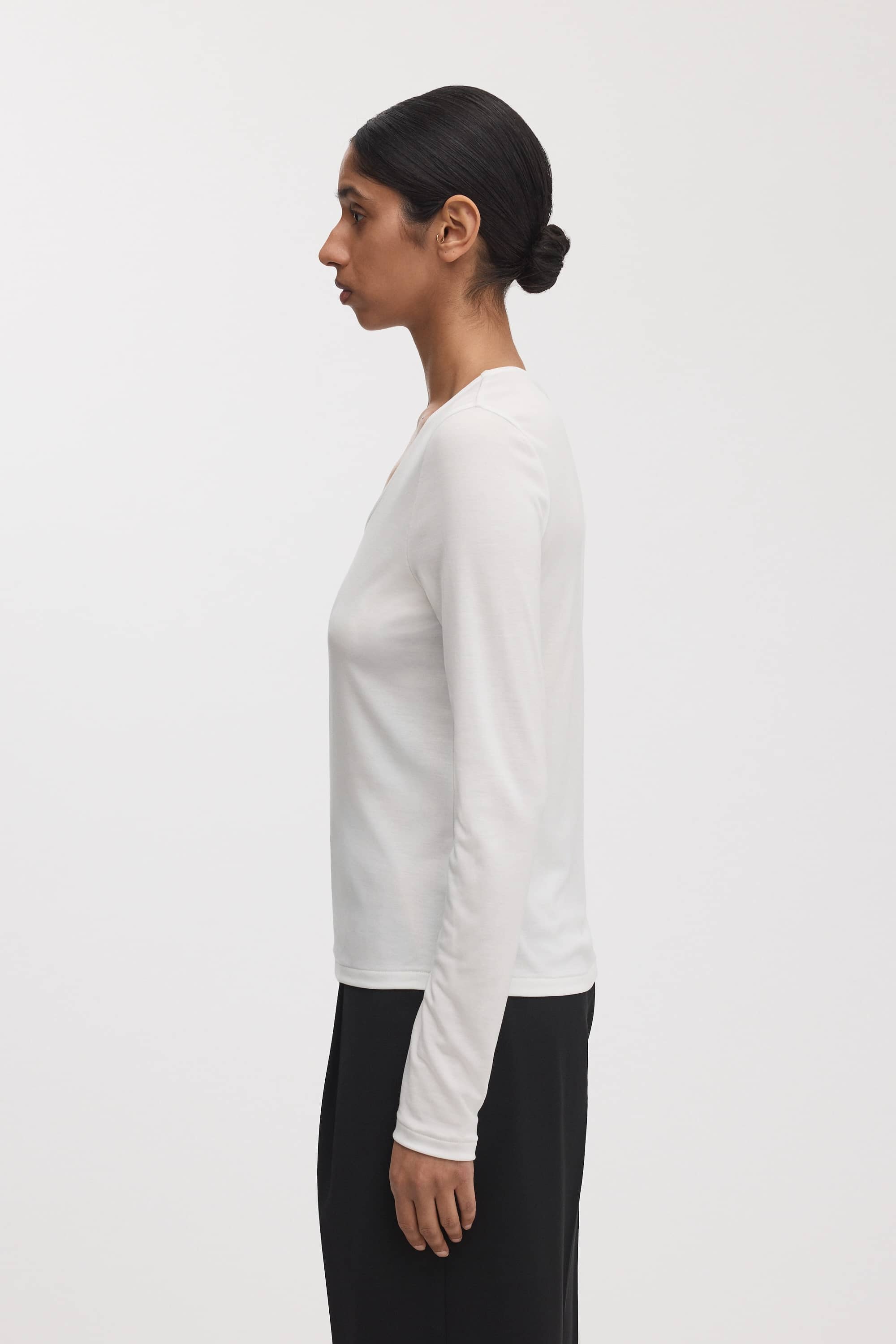 Image number 3 of The Long Sleeve Scoop Neck Top