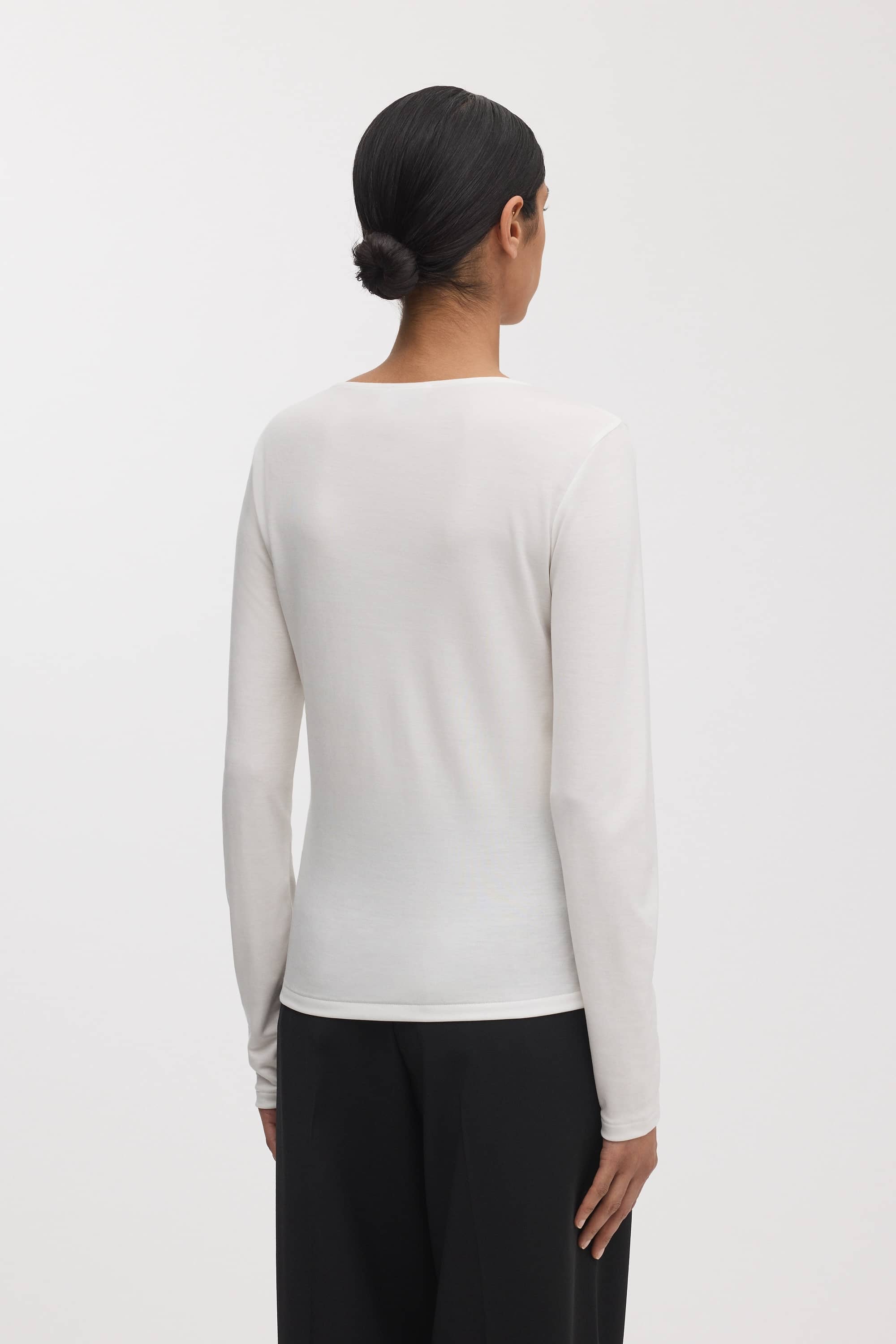 Image number 4 of The Long Sleeve Scoop Neck Top