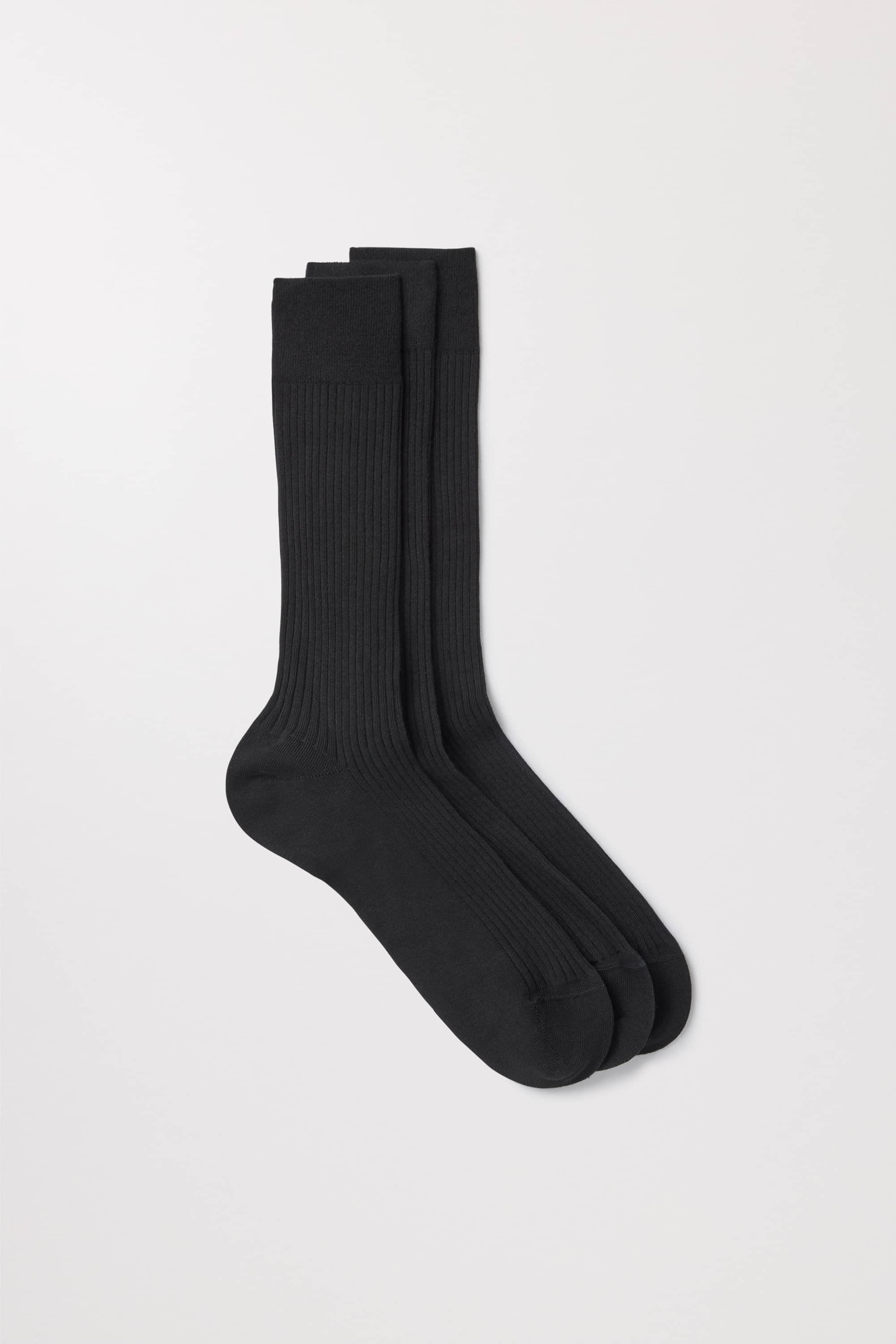 The Ribbed Cotton Sock 3-Pack