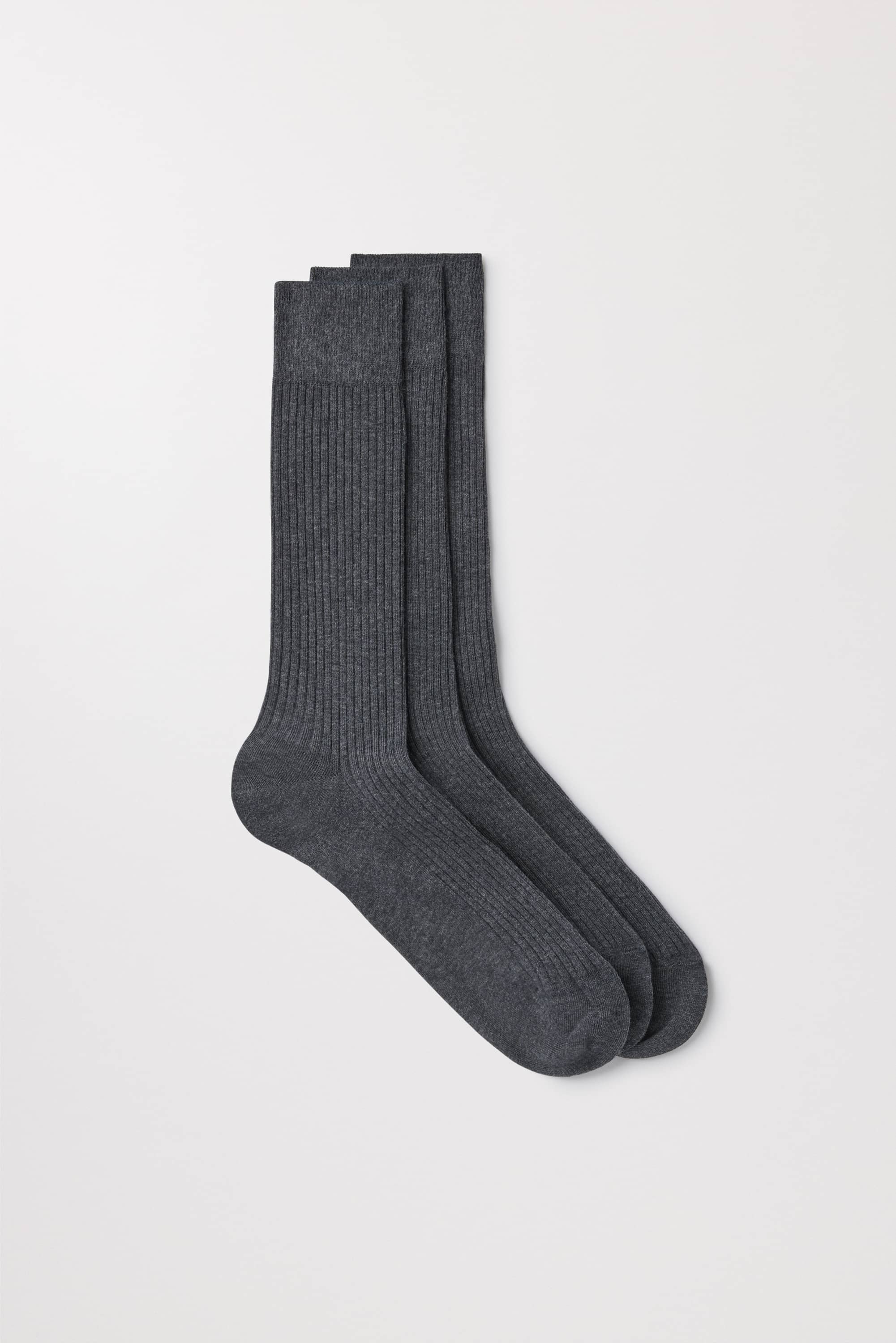 The Ribbed Cotton Sock 3-Pack